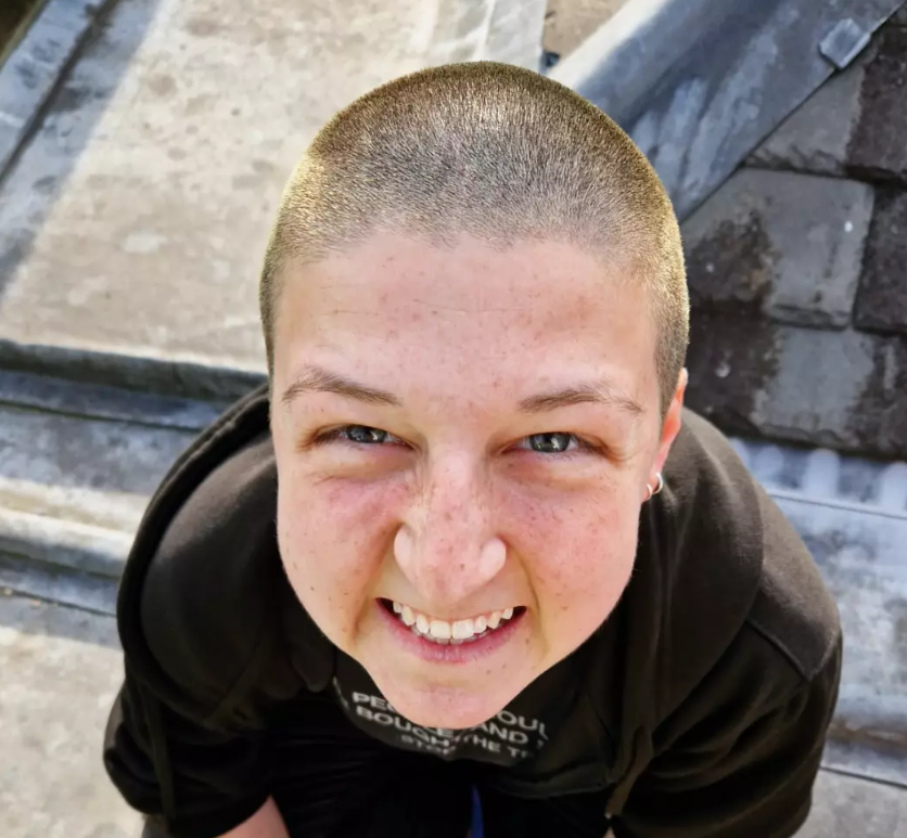 Nixon on the roof of Assembly Hall, Edinburgh in 2024