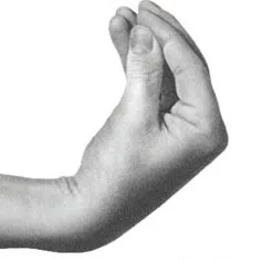 Hand gesture used when saying “Lilt”
